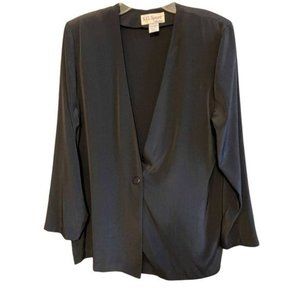 Susan Graver S G Sport Rare One Button Silky Jacket (555) MEDIUM